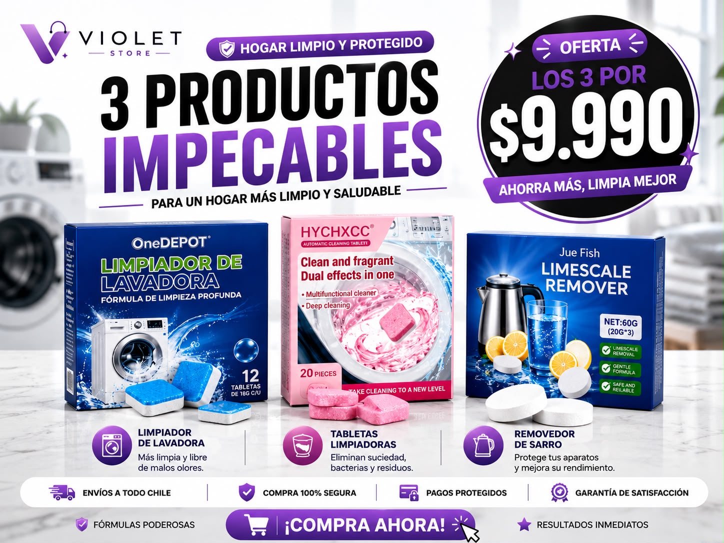 Pack Hogar Impecable 3 en 1 | Oferta Especial